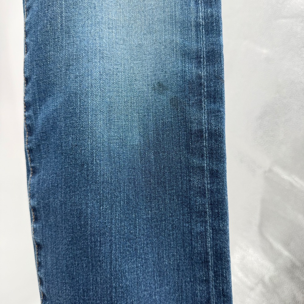 AG Adriano Goldschmied The Matchbox Slim Straight Jeans Women 29 Blue Raw Hem - Picture 10 of 10